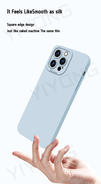 Liquid Silicone Case — Soft Touch Full Coverage Cover for iPhone