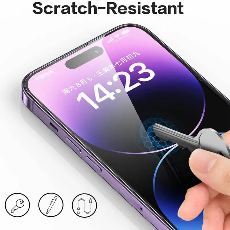 Tempered Glass Screen Protector for iPhone — 9H Hardness Full Cover