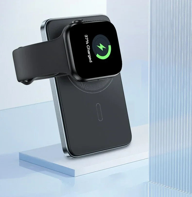 5,000 or 10,000mAh — Slim Magnetic Power Bank — 20W MagSafe Wireless Charger.