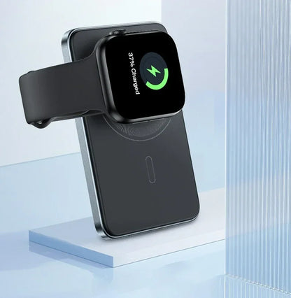 5,000 or 10,000mAh — Slim Magnetic Power Bank — 20W MagSafe Wireless Charger.