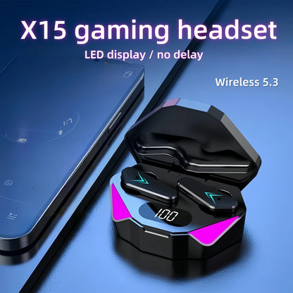 X15 Wireless Earbuds — Bluetooth TWS with LED Battery Display
