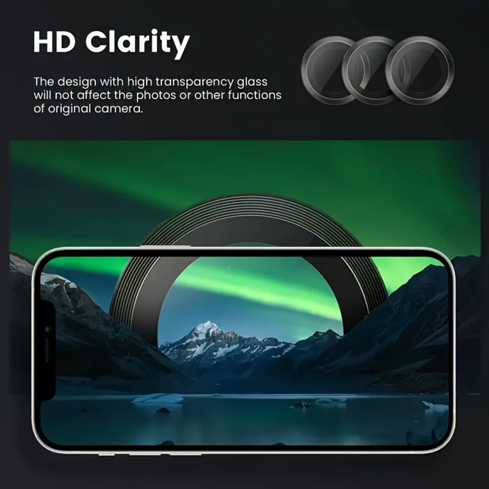 Camera Lens Protector for iPhone — 10-Pack Ultra HD Tempered Glass