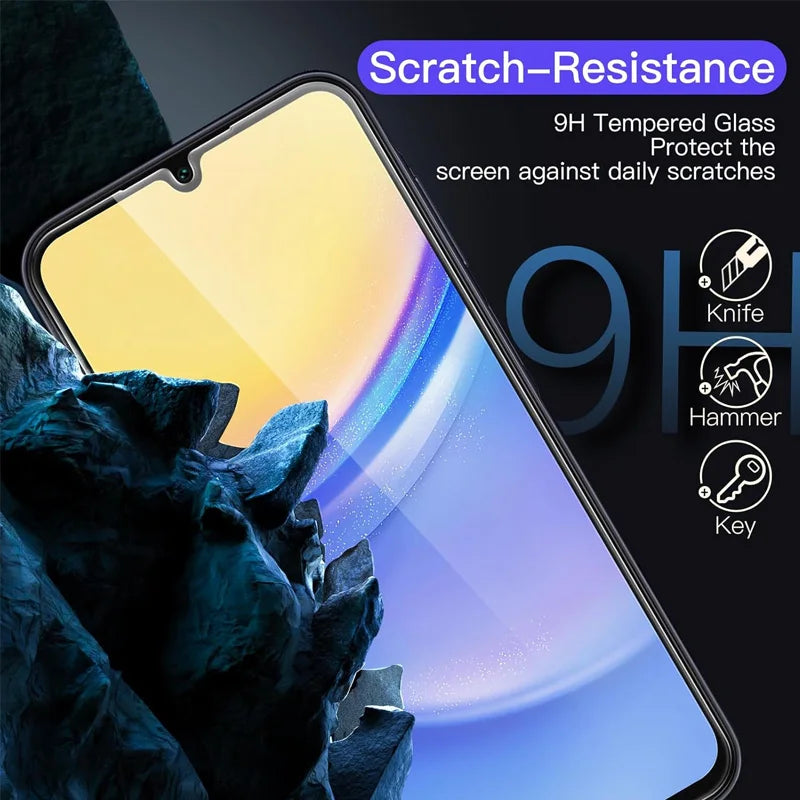 Tempered Glass Screen Protector for Samsung Galaxy A Series — 9H Full Cover