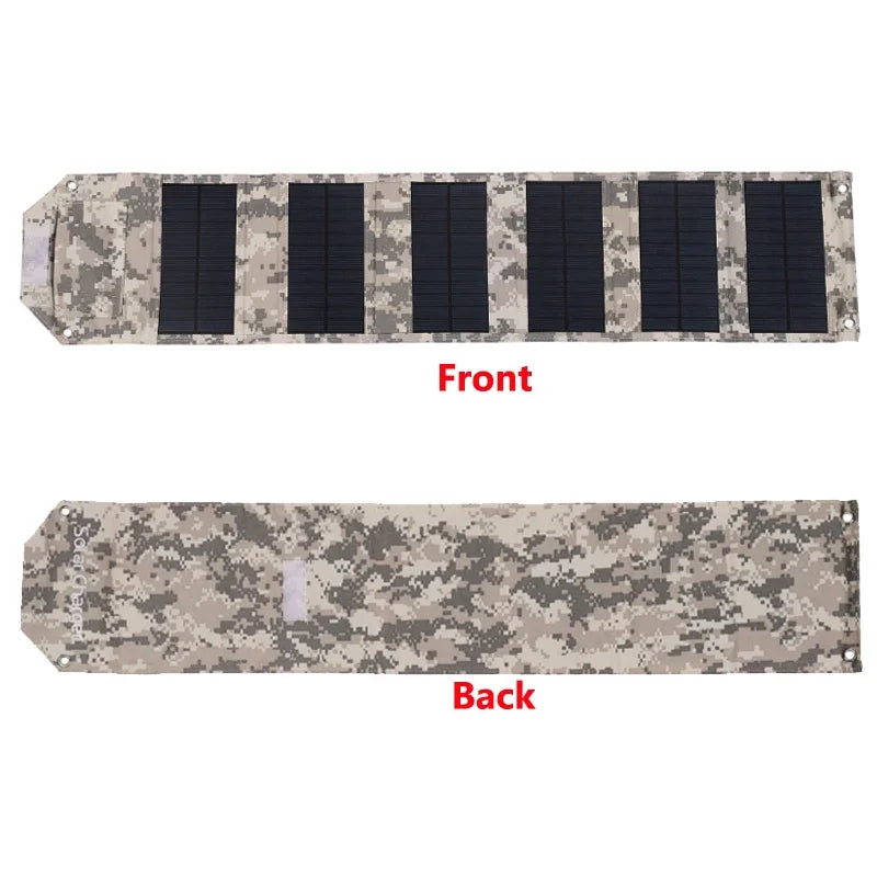 Foldable Solar Panel Charger — Waterproof USB Solar Charger for Camping & Outdoors