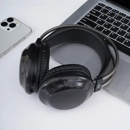 RGB Gaming Headphones — Wireless Bluetooth 5.3 Over-Ear with HD Mic