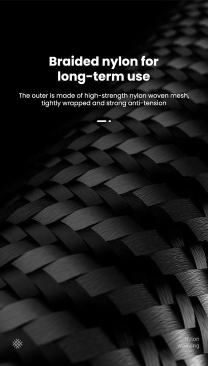 90° Right Angle USB-C Cable — 6A Fast Charging, Braided for Gaming
