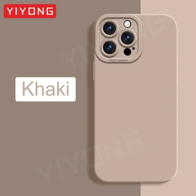 Liquid Silicone Case — Soft Touch Full Coverage Cover for iPhone