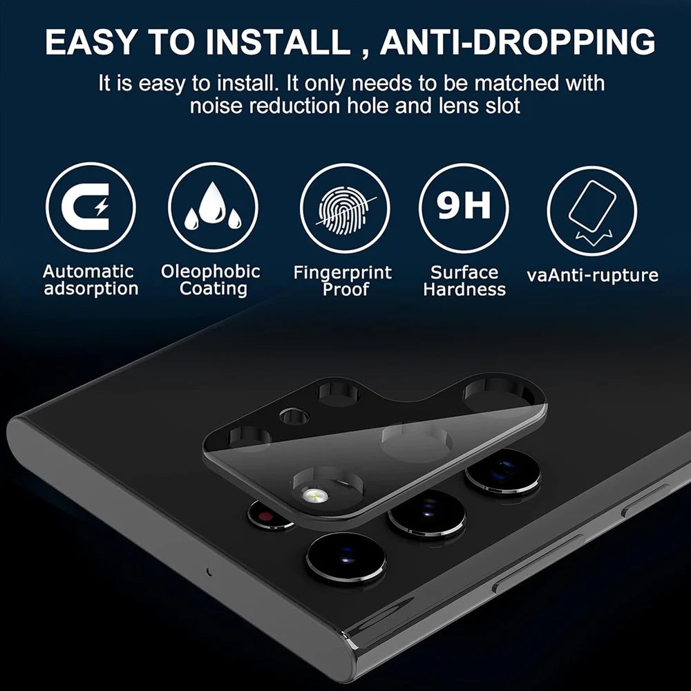 Camera Lens Protector for Samsung Galaxy S Series — 3-Pack Tempered Glass