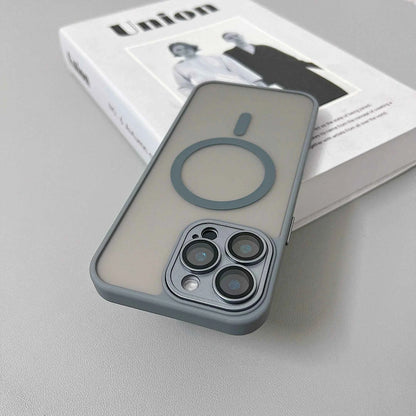 Magnetic Matte iPhone Case — MagSafe Compatible Translucent Cover