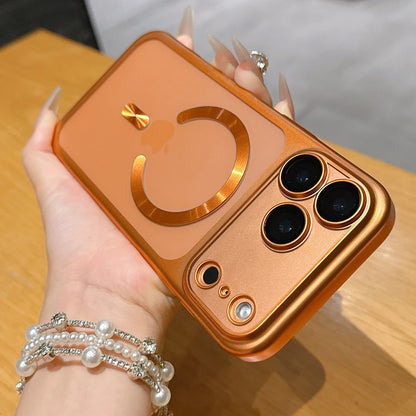 Luxury Matte Translucent iPhone 17 Case — MagSafe Magnetic Ring Cover