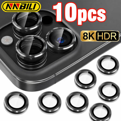 Camera Lens Protector for iPhone — 10-Pack Ultra HD Tempered Glass