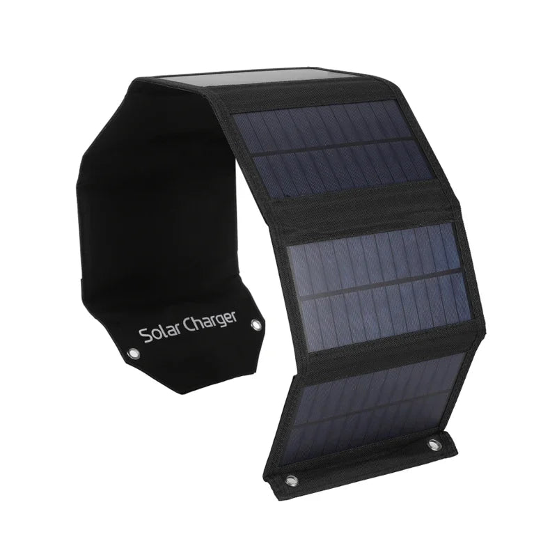 Foldable Solar Panel Charger — Waterproof USB Solar Charger for Camping & Outdoors