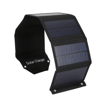 Foldable Solar Panel Charger — Waterproof USB Solar Charger for Camping & Outdoors