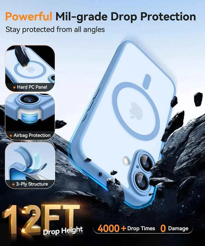 Magnetic Matte iPhone Case — MagSafe Compatible Translucent Cover