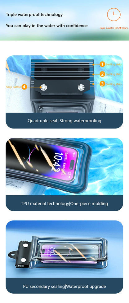 Floating Waterproof Phone Pouch — Universal Dry Bag for Swimming, Beach & Pool