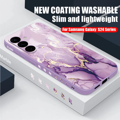 Matte Silicone Samsung Case with Lanyard — Shockproof Soft Cover