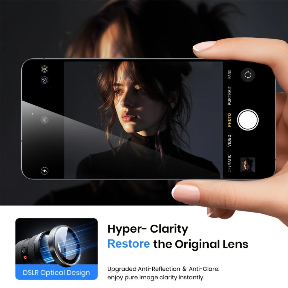 Camera Lens Protector for iPhone — 10-Pack Ultra HD Tempered Glass