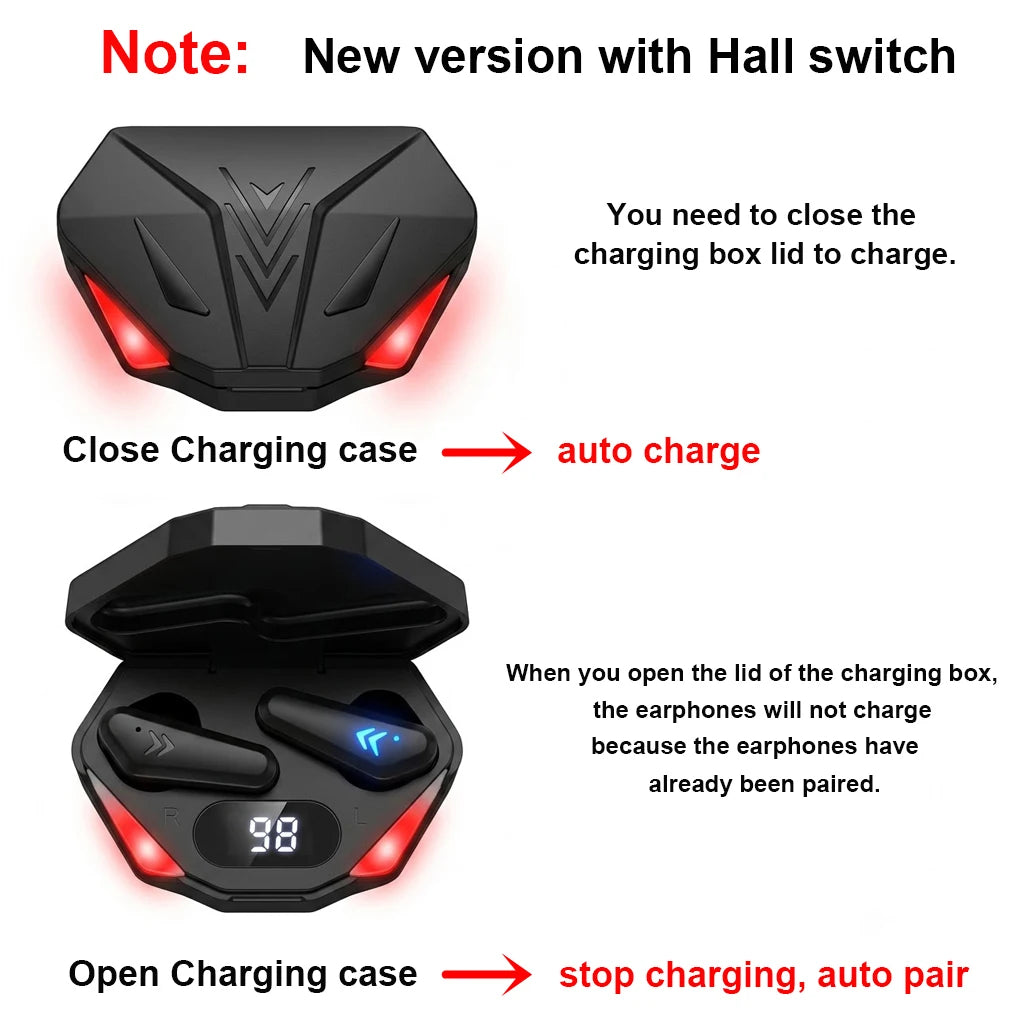 X15 Wireless Earbuds — Bluetooth TWS with LED Battery Display