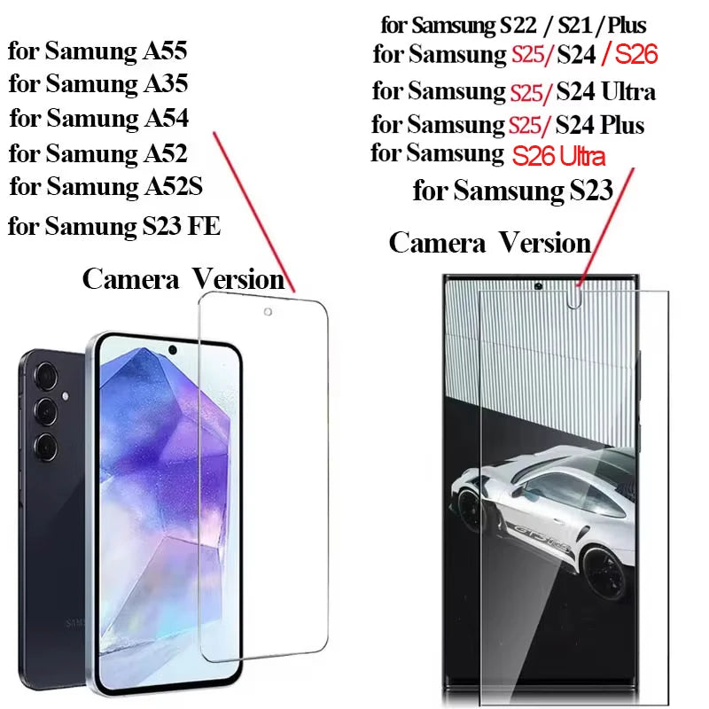 Tempered Glass Screen Protector for Samsung Galaxy S Series — 9H HD Clarity