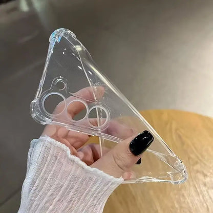 Clear Silicone Samsung Galaxy Case — Transparent Shockproof Soft Cover