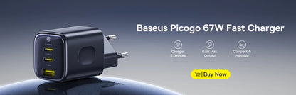 Baseus 20,000mAh Power Bank — 22.5W Fast Charging with Built-In Cables & LCD Display