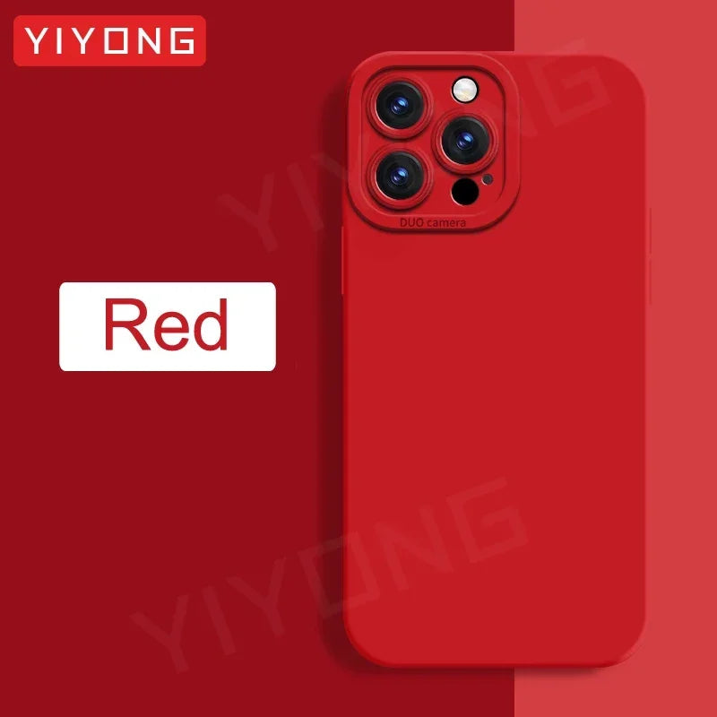 Liquid Silicone Case — Soft Touch Full Coverage Cover for iPhone