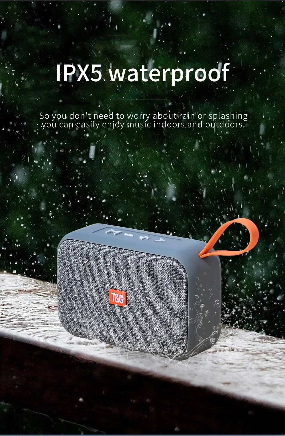 T&G TG506 Mini Bluetooth Speaker — Portable with FM Radio & TF Card Playback