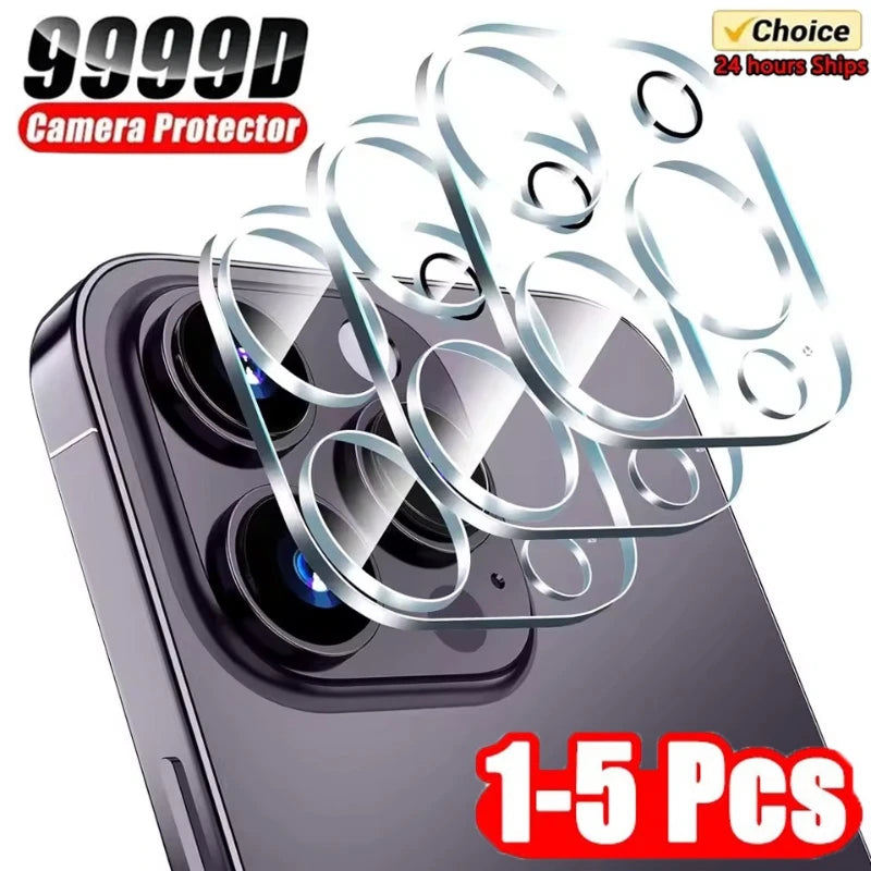 Camera Lens Protector for iPhone — Full Cover Tempered Glass, Packs of 1–5