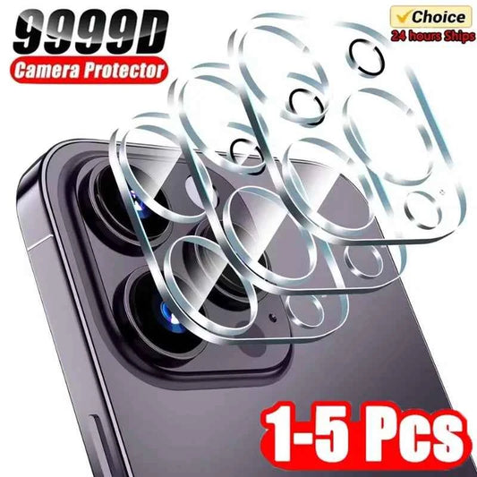 Camera Lens Protector for iPhone — Full Cover Tempered Glass, Packs of 1–5