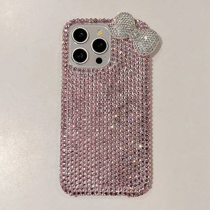 3D Bow Glitter Case — Crystal Diamond Bling Cover for iPhone