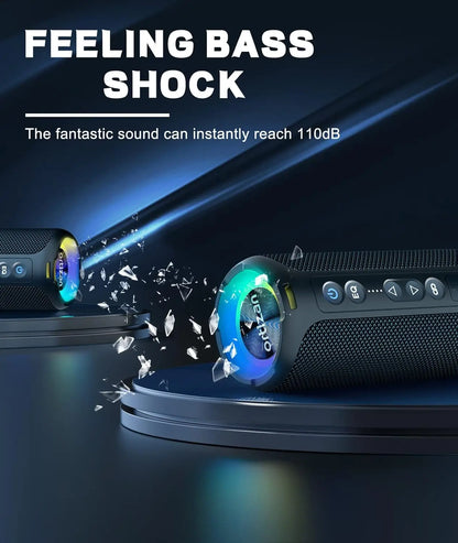 Ortizan X8 Pro Bluetooth Speaker — 40W IPX7 Waterproof with 30H Battery & TWS Pairing