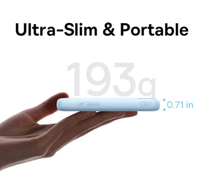Baseus 10,000mAh Power Bank — 22.5W Fast Charging with Dual Built-In USB-C Cables