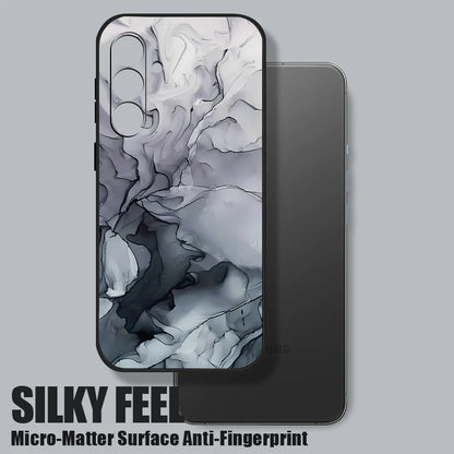 Matte Silicone Samsung Case with Lanyard — Shockproof Soft Cover