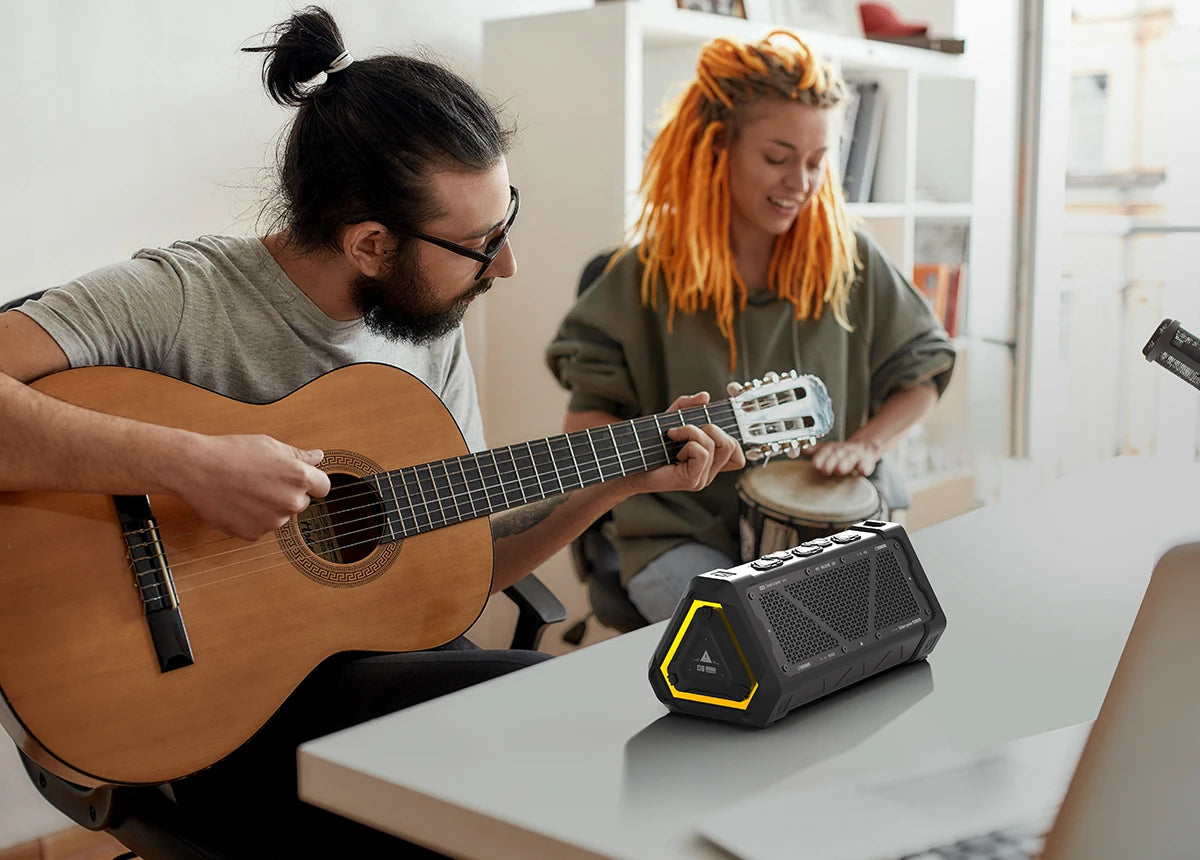 MLOVE P3 Outdoor Bluetooth Speaker — 40W IPX7 Waterproof with RGB Lighting