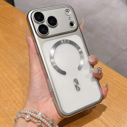 Luxury Matte Translucent iPhone 17 Case — MagSafe Magnetic Ring Cover