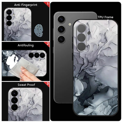 Matte Silicone Samsung Case with Lanyard — Shockproof Soft Cover