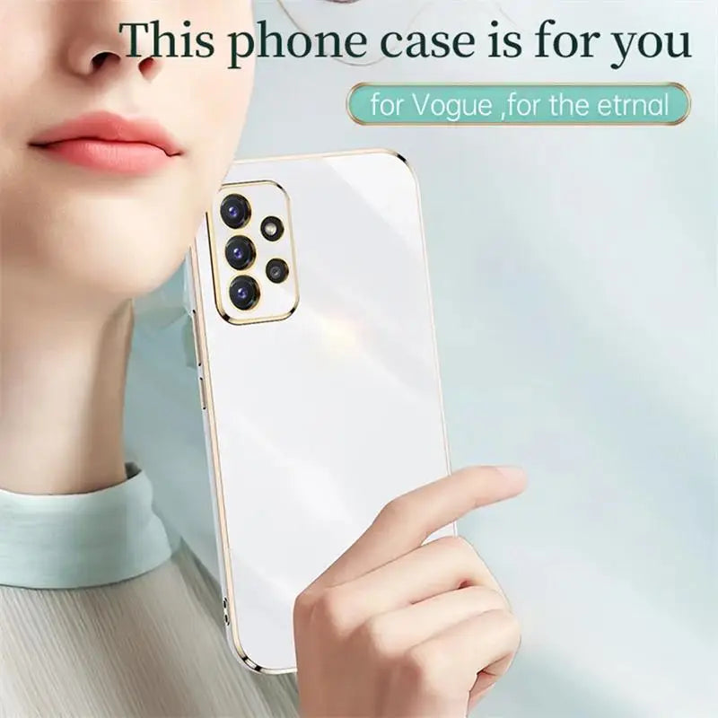 جراب سامسونج جالاكسي A-Series مطلي بالكهرباء — غطاء معدني نحيف ولامع