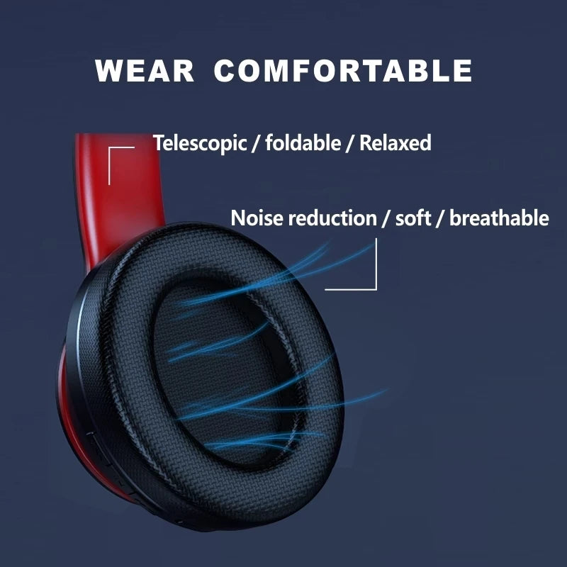 Lenovo HD200 Wireless Headphones — Over-Ear Bluetooth with Wired Mode & Folding Design