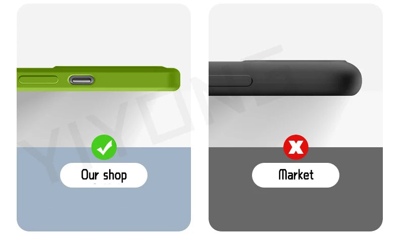 Liquid Silicone Case — Soft Touch Full Coverage Cover for iPhone