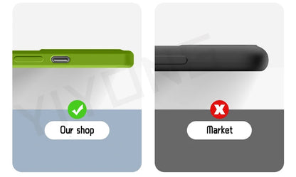 Liquid Silicone Case — Soft Touch Full Coverage Cover for iPhone