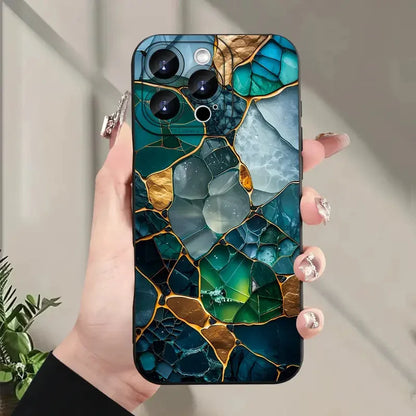 Marble Butterfly Case — Soft Silicone Full Coverage Cover for iPhone
