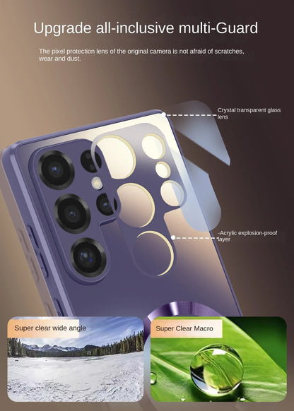 Ultra-Thin AG Matte Samsung Galaxy Case — MagSafe Magnetic with Lens Protector