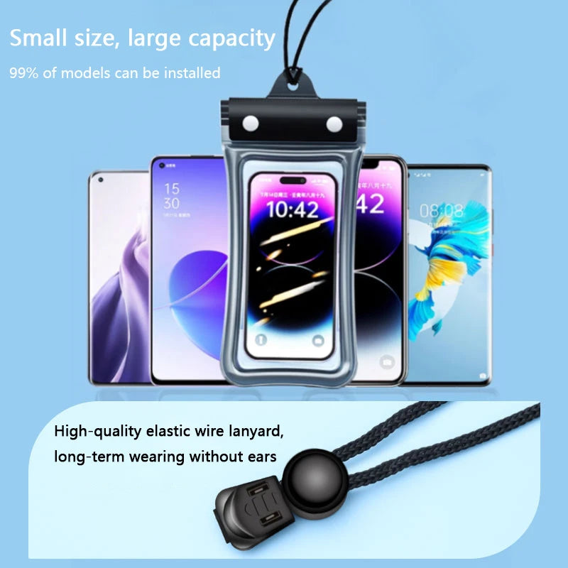 Floating Waterproof Phone Pouch — Universal Dry Bag for Swimming, Beach & Pool