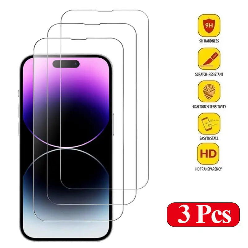Tempered Glass Screen Protector for iPhone — 9H Hardness Full Cover