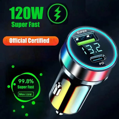 USB-C Car Charger — PD Fast Charging with Quick Charge 3.0