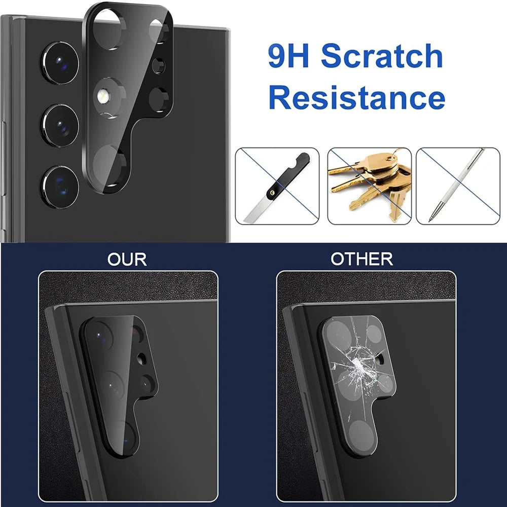 Camera Lens Protector for Samsung Galaxy S Series — 3-Pack Tempered Glass