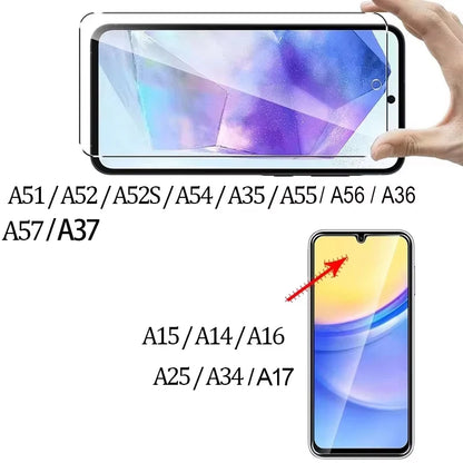 Tempered Glass Screen Protector for Samsung Galaxy A Series — 9H Full Cover