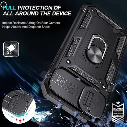 Heavy Duty Case with 360° Kickstand — Full Coverage Protection with Camera Cover