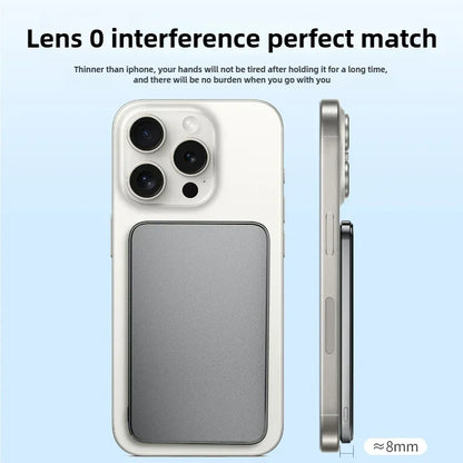 5,000 or 10,000mAh — Slim Magnetic Power Bank — 20W MagSafe Wireless Charger.