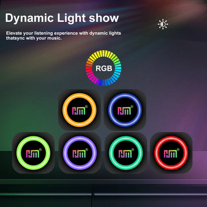 Portable Bluetooth Speaker — 5W with RGB Lights, TWS Pairing & IPX4 Splash Resistance